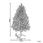 Christmas Tree Green With White Fake Snow Synthetic Material 180 Cm Artificial Plant Home Decor Beliani