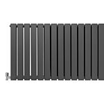 Designer Flat Panel Radiators Anthracite Grey 600mm X 1400mm