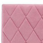 Storage Bed Pink Velvet Upholstery Eu Double Size 4ft6 With Slatted Base Diamond-tufted Headboard Beliani