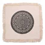 Traditional Mandala Cushion - 60x60cm - Black