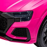 Homcom Compatible 6v Battery-powered Kids Electric Ride On Car Audi Rs Q8 Toy With Parental Remote Control Music Lights Usb Mp3 Bluetooth Pink