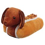 Hot Dog Fast Food Unisex One Size Pair Of Plush Slippers