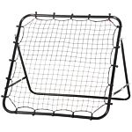 Homcom Rebounder Net Practise Kickback Goal For Teens Adults Softball Training Black