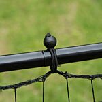 Homcom Rebounder Net Practise Kickback Goal For Teens Adults Softball Training Black