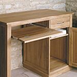 Mobel Oak Single Pedestal Computer Desk