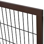 Pawhut 3 Panel Pet Gate Pine Frame Indoor Foldable Dog Barrier W/supporting Foot Dividing Line Aisles Stairs