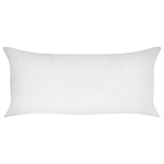 Two Bed Pillows White Lyocell Japara Cotton Rectangular 40 X 80 Cm Polyester Filling Low Profile Sleeping Cushion Bedroom Beliani