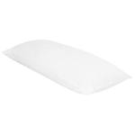 Two Bed Pillows White Lyocell Japara Cotton Rectangular 40 X 80 Cm Polyester Filling Low Profile Sleeping Cushion Bedroom Beliani