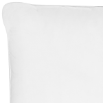 Two Bed Pillows White Lyocell Japara Cotton Rectangular 40 X 80 Cm Polyester Filling Low Profile Sleeping Cushion Bedroom Beliani