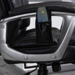 Vinsetto Massage Office Chair High Back With Armrest 6-point Vibration Executive Chair With Adjustable Height Black