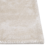 Area Rug Light Beige Viscose 80 X 150 Cm Tufted Low Pile Modern Beliani