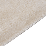 Area Rug Light Beige Viscose 80 X 150 Cm Tufted Low Pile Modern Beliani