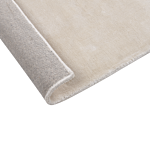 Area Rug Light Beige Viscose 80 X 150 Cm Tufted Low Pile Modern Beliani