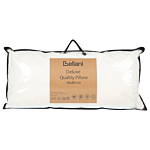 2 Bed Pillows White Lyocell Japara Cotton Rectangular 40 X 80 Cm Polyester Filling High Profile Sleeping Cushion Bedroom Beliani