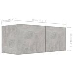 Vidaxl 7 Piece Tv Cabinet Set Concrete Grey Engineered Wood