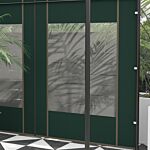 Outsunny Gazebo Side Panels, 2 Pack Sides Replacement, For 3x3(m) Or 3x6m Pop Up Gazebo, With Doors And Windows, Green