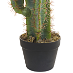 Artificial Potted Plant Green Synthetic Material Black Pot 78 Cm Fake Cactus Decorative Indoor Accessory Beliani
