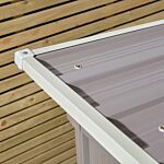 Trentvale 6 X 4 Metal Pent Shed - Light Grey