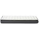 Memory Foam Mattress White Eu Single Size 3ft 90 X 200 Cm Bamboo Cover Medium Firm Beliani