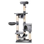 Pawhut Cat Tree Condo Tower Multi-level Height 150cm Kittens Activity Stand House With Toys & Various Scratching Posts