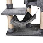 Pawhut Cat Tree Condo Tower Multi-level Height 150cm Kittens Activity Stand House With Toys & Various Scratching Posts