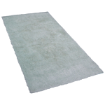 Shaggy Area Rug Green Cotton Polyester Blend 80 X 150 Cm Fluffy Dense Pile Beliani