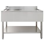 Kukoo Stainless Steel Catering Sink - Right Hand Drainer