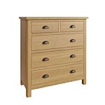 2 Over 3 Chest Of Drawers Rustic Oak