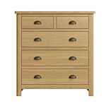 2 Over 3 Chest Of Drawers Rustic Oak