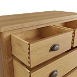 2 Over 3 Chest Of Drawers Rustic Oak