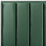 Bed Frame Green Velvet Eu King Size 5ft3 With Ottoman Storage Padded Headboard Black Metal Legs Beliani