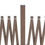 Outsunny Expanding Trellis Fence Freestanding Movable Fence Foldable Garden Screen Panel Aluminium, 405cm X 103.5cm, Dark Brown