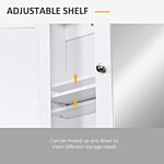 Kleankin Wall-mounted Bathroom Cabinet Mirror Door, 56l X 13w X 58hcm-white