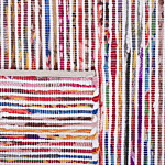 Area Rug Multicolour Cotton 80 X 150 Cm Rectangular Handmade Boho Eclectic Beliani
