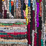 Rag Rug Multicolour With Cotton 80 X 150 Cm Rectangular Hand Woven Oriental Boho Beliani