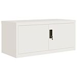 Vidaxl File Cabinet White 90x40x220 Cm Steel