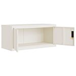 Vidaxl File Cabinet White 90x40x220 Cm Steel