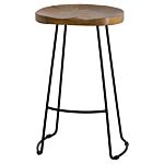 Franklin Hardwood Shaped Bar Stool