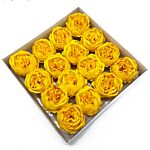 Craft Soap Flower - Ext Large Peony - Yellow - Pack Of 10