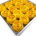 Craft Soap Flower - Ext Large Peony - Yellow - Pack Of 10
