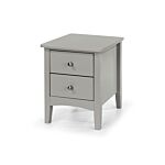 Como Grey 2 Petite Drawer Bedside Cabinet