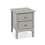 Como Grey 2 Petite Drawer Bedside Cabinet