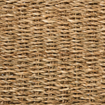 Set Of 2 Baskets Natural Seagrass With Handles Handwoven Home Accessory Decoration Boho Style Beliani