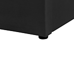 Bed Frame With Storage Black Velvet Upholstered 6ft Eu Super King Size High Headboard Beliani