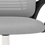 Vinsetto Ergonomic Office Chair, Mesh Desk Chair With Rotatable Headrest, Lumbar Back Support, Armrest, Grey