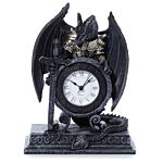 Gothic Armoured Dragon Mantle Clock