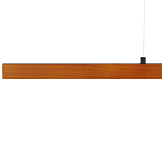 Pendant Lamp Dark Oak Wood 115 Cm Integrated Led Light Hanging Retro Rustic Lighting Beliani