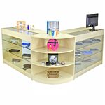 Pulsar Maple Shop Counter & Retail Display Set