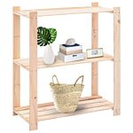 Vidaxl 3-tier Storage Racks 10 Pcs 80x38x90 Cm Solid Pinewood 150 Kg