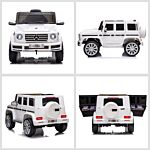 Homcom Compatible 12v Battery-powered Kids Electric Ride On Car Mercedes Benz G500 Toy With Parental Remote Control Music Lights Mp3 Suspension Wheels
